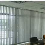 Rèm lá dọc văn phòng màu trắng ghi Star blinds A306 tại Huế